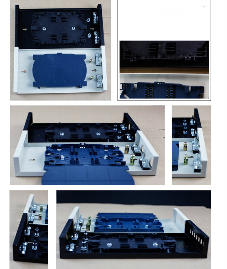 new 8-port FC fiber optic terminal box thickened 1.0MM full flange + pigtail box