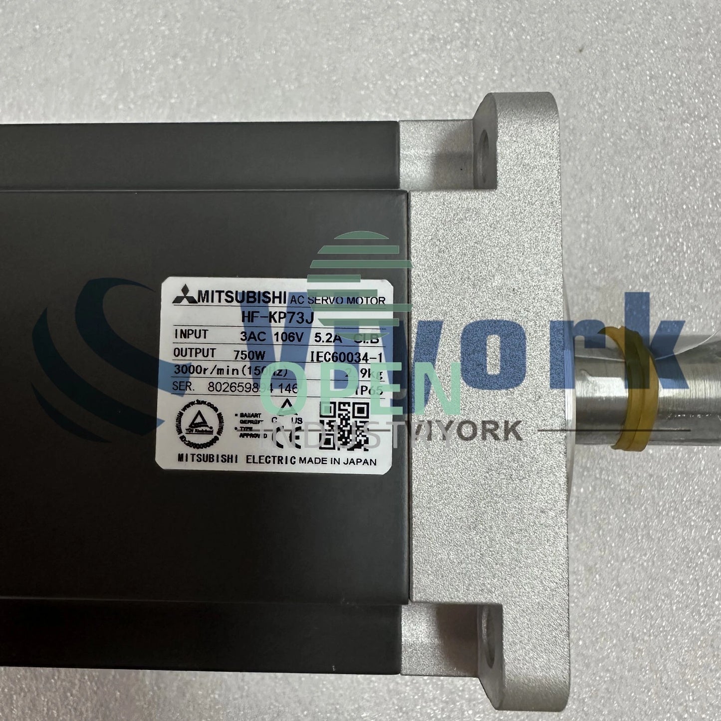 1PCS Mitsubishi HF-KP73J AC SERVO MOTOR 5.2AMP 3AC 106V 750W 3000RPM