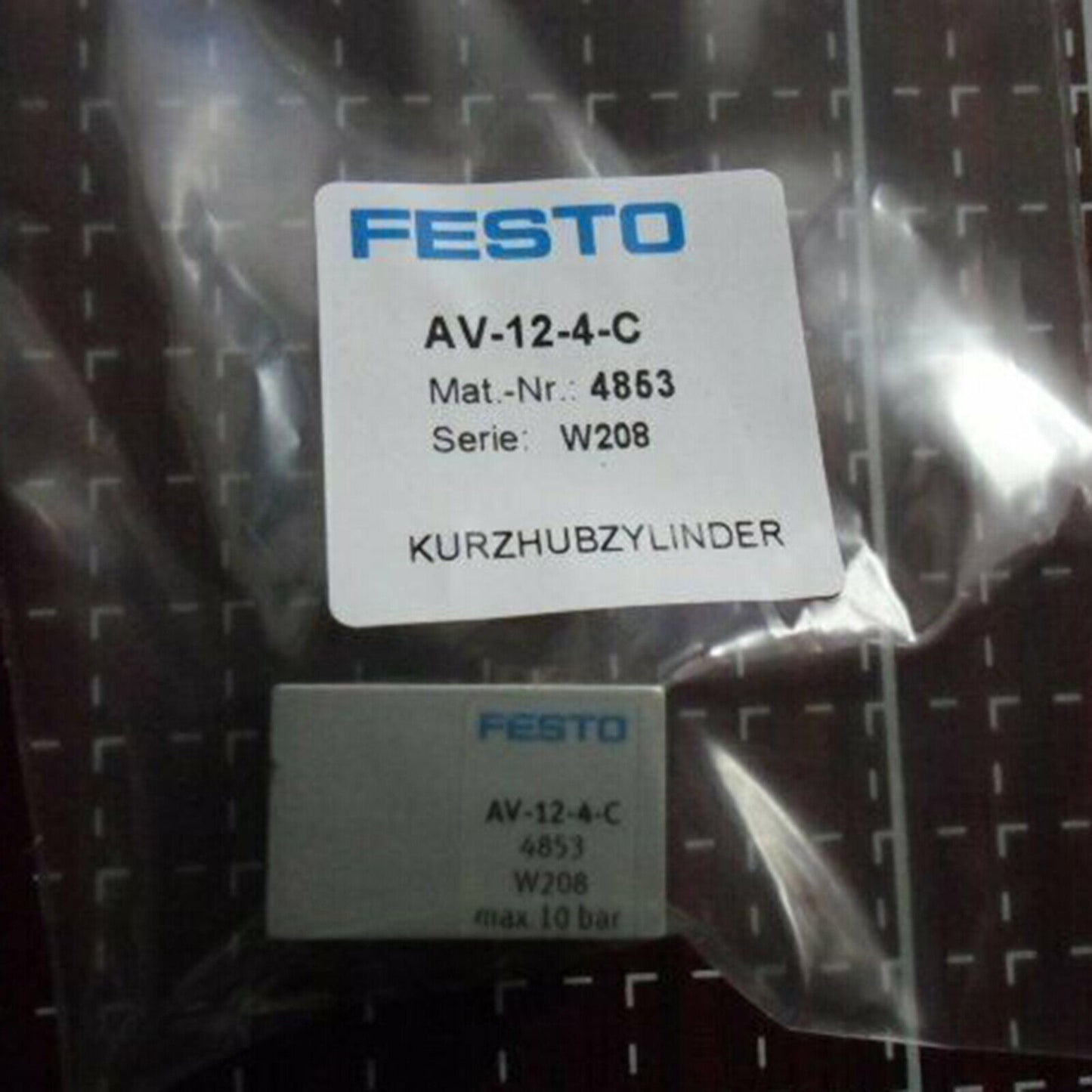 Festo AV-12-4-C Small Single-Acting Cylinder - FESTO