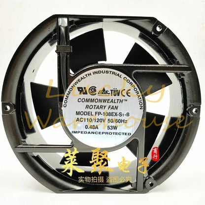 1PCS FP-108EXS1-B AC110V/120V 0.48A 53W Metal Axial Cooling Fan