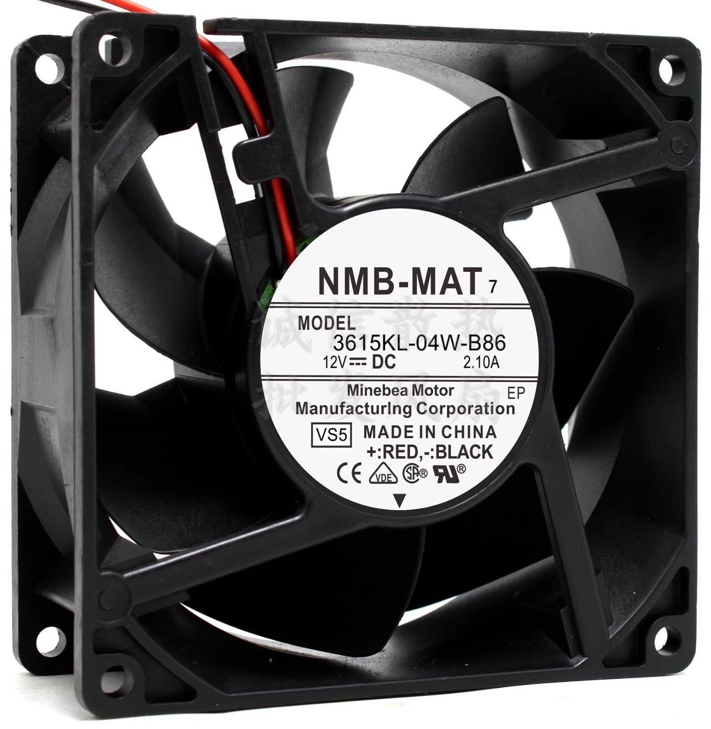 NMB 3615KL-04W-B86 9038 DC12V 2.10A 9CM 2-Wire Inverter Cooling Fan