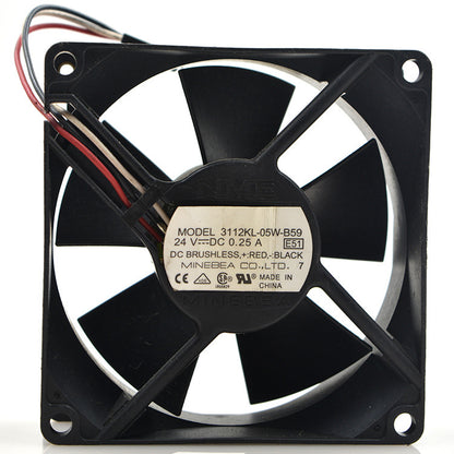 1pc NMB 3112KL-05W-B59 24V 0.25A 8CM 8032 Inverter Double Ball Fan