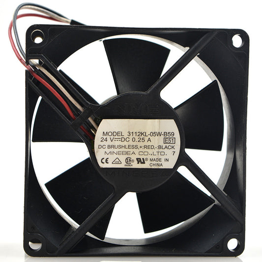 1pc NMB 3112KL-05W-B59 24V 0.25A 8CM 8032 Inverter Double Ball Fan