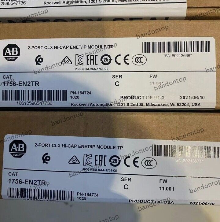 Allen Bradley ControlLogix PLC Module 1756-EN2TR Factory Sealed - ALLEN BRADLEY