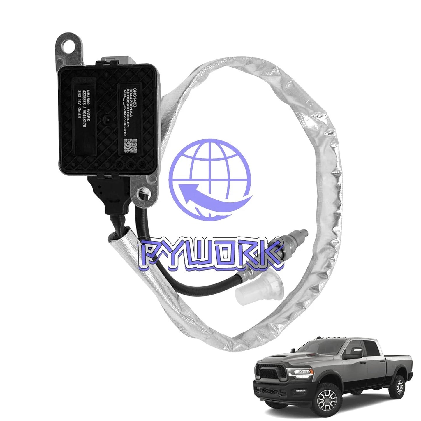 1Pcs 68447681AA NOx Sensor for 2019-2023 Dodge Ram 2500 3500 4500 5500 6.7L