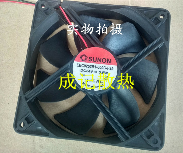 1pcs  SUNON EEC0252B1-000C- F99 24V 5.0W 12cm inverter fan