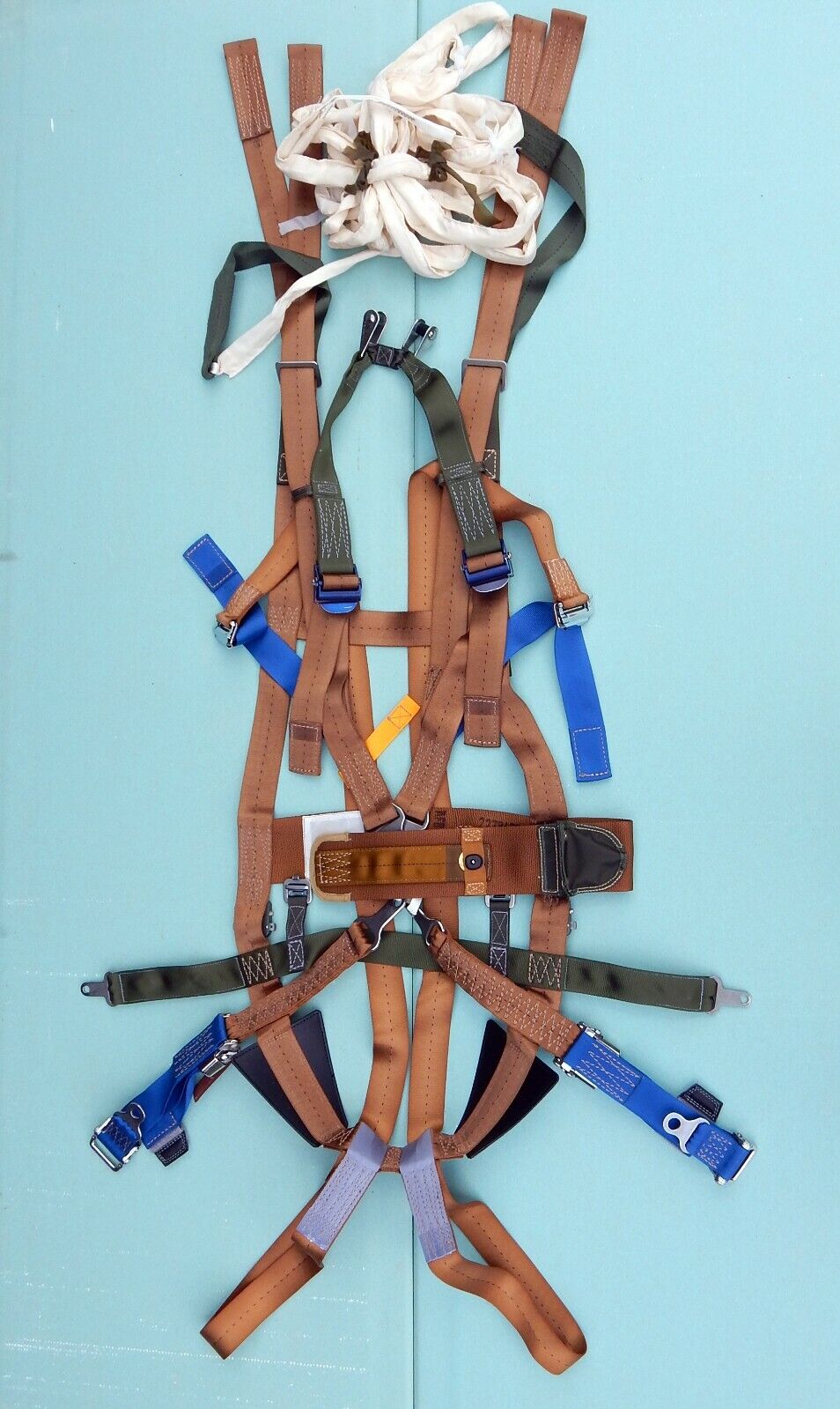 new Martin Baker Parachute Harness Aircraft Belt Pilot NOS - MARTIN BAKER