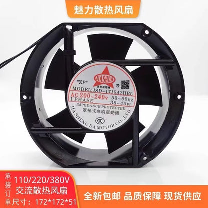 1PCS JSD-1715A2HBL 17251 AC220V-240V 38/45W Cooling Fan