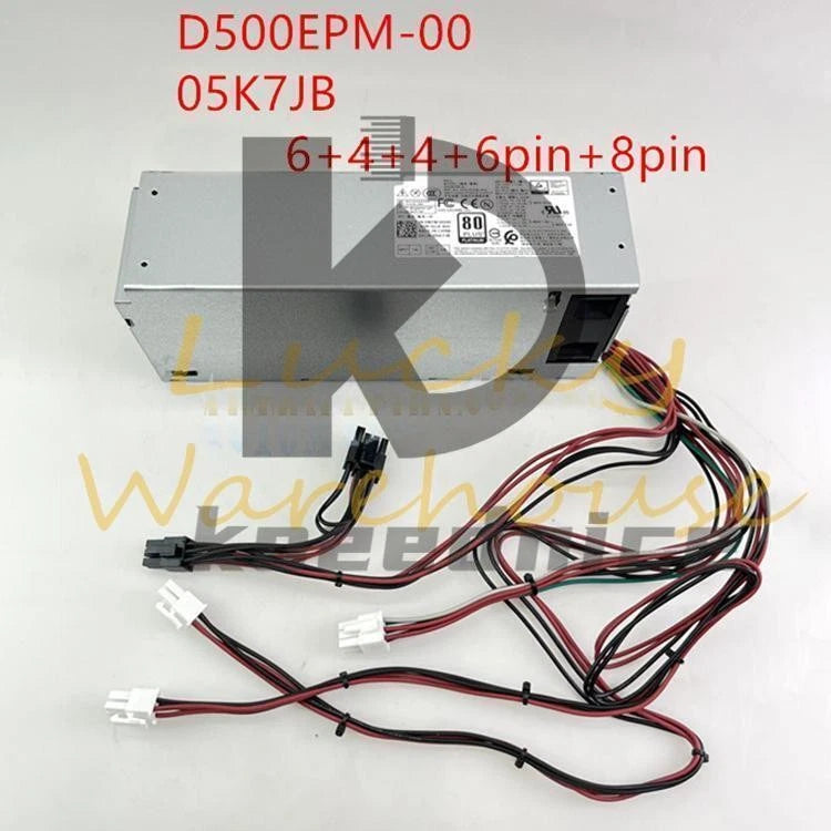 Power Supply 500W 5K7J8 Y7R0X D500EPM-00 For Dell 7080MT 7060 5060 8940 4FWF7~