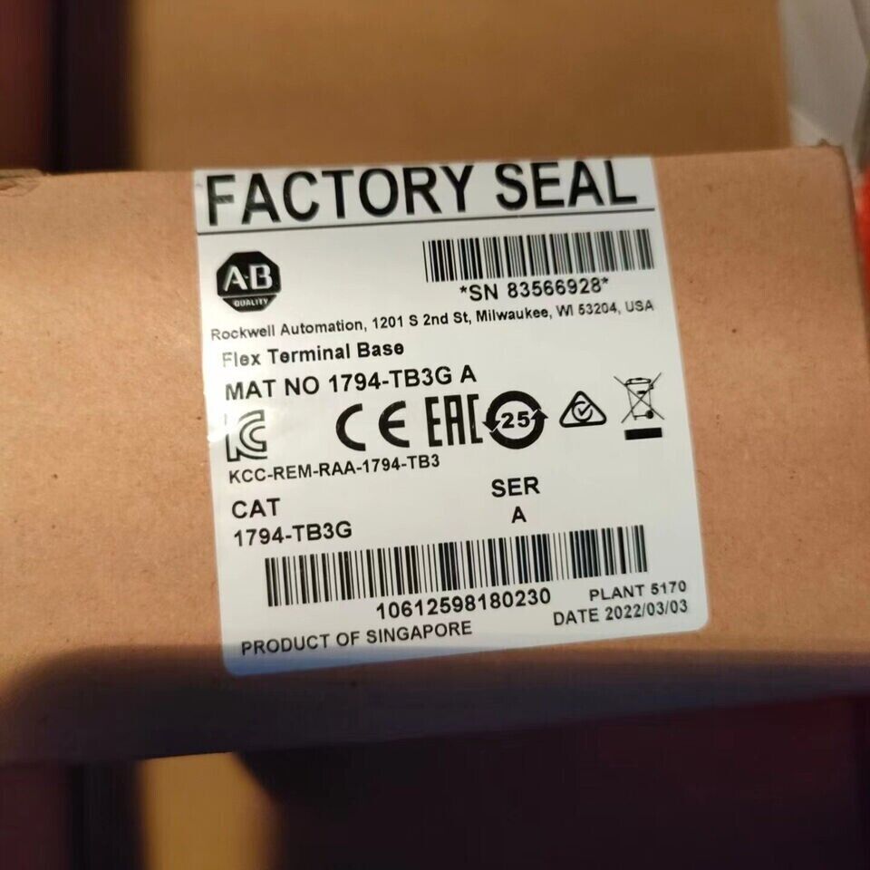 Factory Sealed AB 1794-TB3G Flex Terminal Base Module - SEMTECH PRODUCTS