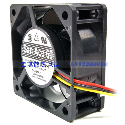 1pcs SANYO 109R0612J411 12V 0.47A 6025 dual ball cooling fan