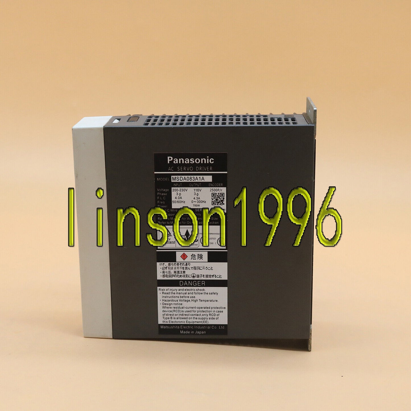 Used 1 PC Panasonic MSDA083A1A AC Servo Driver Tested and in Good Condition - PANASONIC