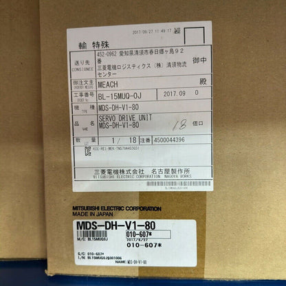 new Mitsubishi MDS-DH-V1-80 Servo Drive One MDSDHV180 ping - KOEED