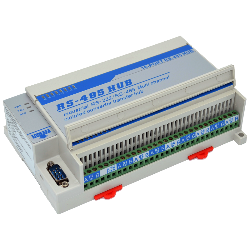 new JPX6160 Lightning protection type bidirectional 16-channel RS485 hub distributor - JIANPARITY
