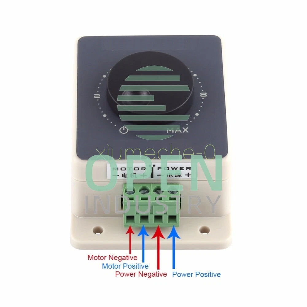 Waterproof DC 10-60V 20A Motor PWM Speed Controller Pulse Width Modulator
