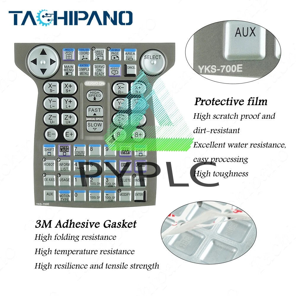 Plastic Case Cover for Yaskawa DX200 JZRCR-YPP21-1 Touch Screen + Overlay + LCD