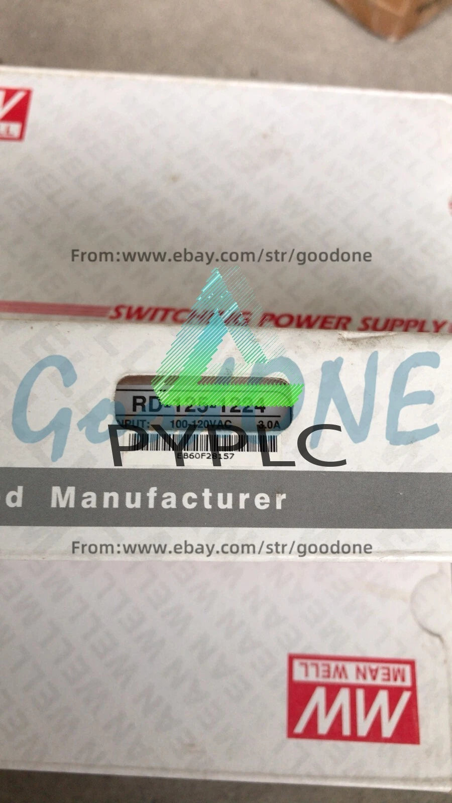 1PCS MEAN WELL RD-125-1224 Switching Power Supply RD Series Dual output