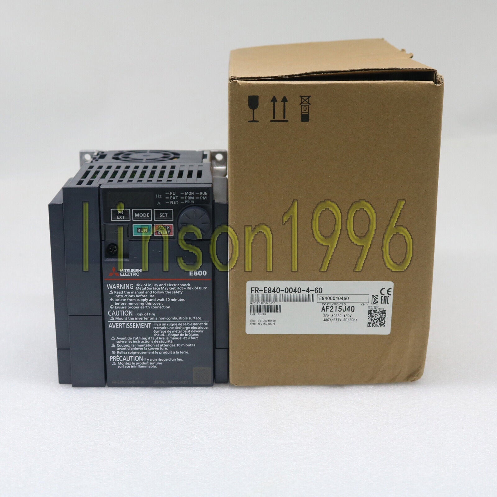 1.5KW Mitsubishi Inverter FR-E840-0040-4-60 New in Box, 1 Year Warranty - MITSUBISHI