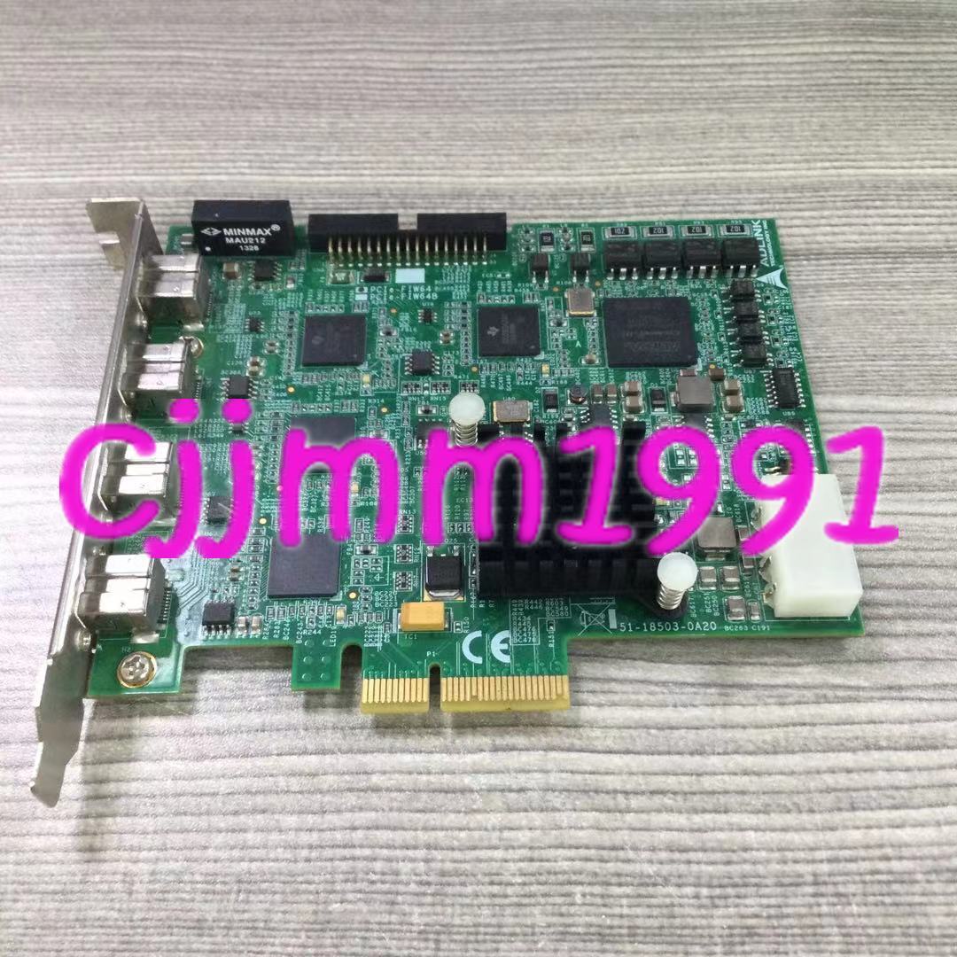 used 1PC ADLINK/ Linghua PCIe FIW64 channel IEEE1394B image acquisition card - ADLINK