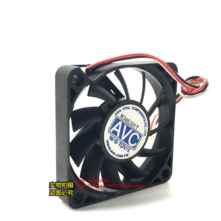 AVC F6010B12HS 60*60*10MM DC12V 0.19A 6CM 3-Pin Cooling Fan