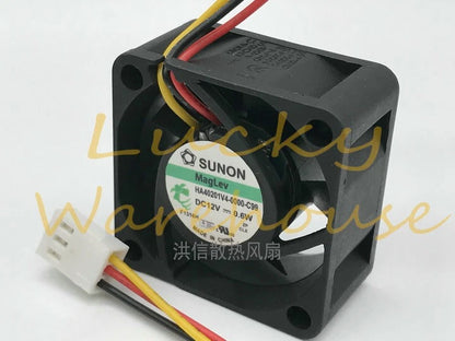 SUNON HA40201V4-0000-C99 4 cm 12V 0.6W 3-wire ultra-quiet cooling fan