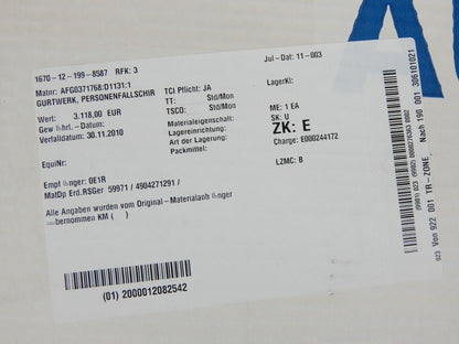 new Martin Baker Parachute Harness Aircraft Belt Pilot NOS - MARTIN BAKER