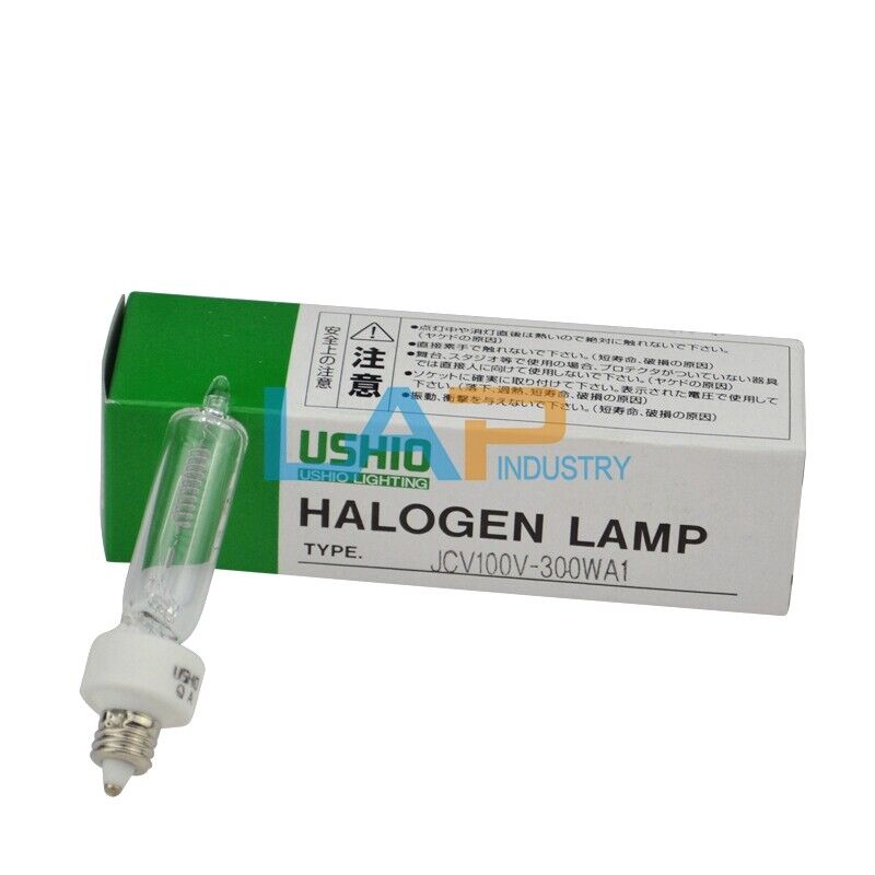 new QTY:1 FOR USHIO HALOGEN LAMP JCV100V300WA1 Optical Instrument Bulb - USHIO
