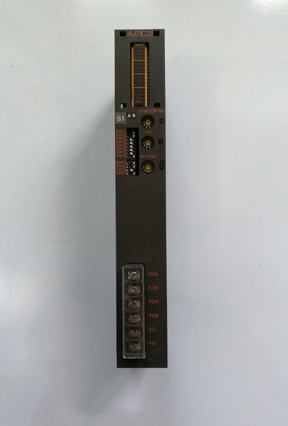 Used Mitsubishi A Series AJ71C22 Tested Good Condition - MITSUBISHI