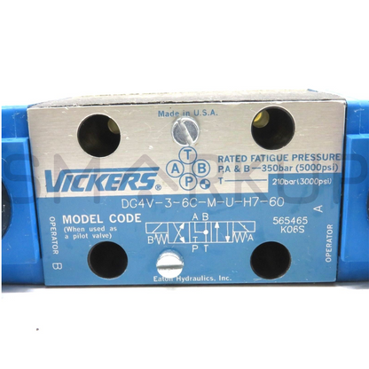 new In Box VICKERS DG4V-3-6C-M-U-H7-60 Directional Spool Valve - VICKERS