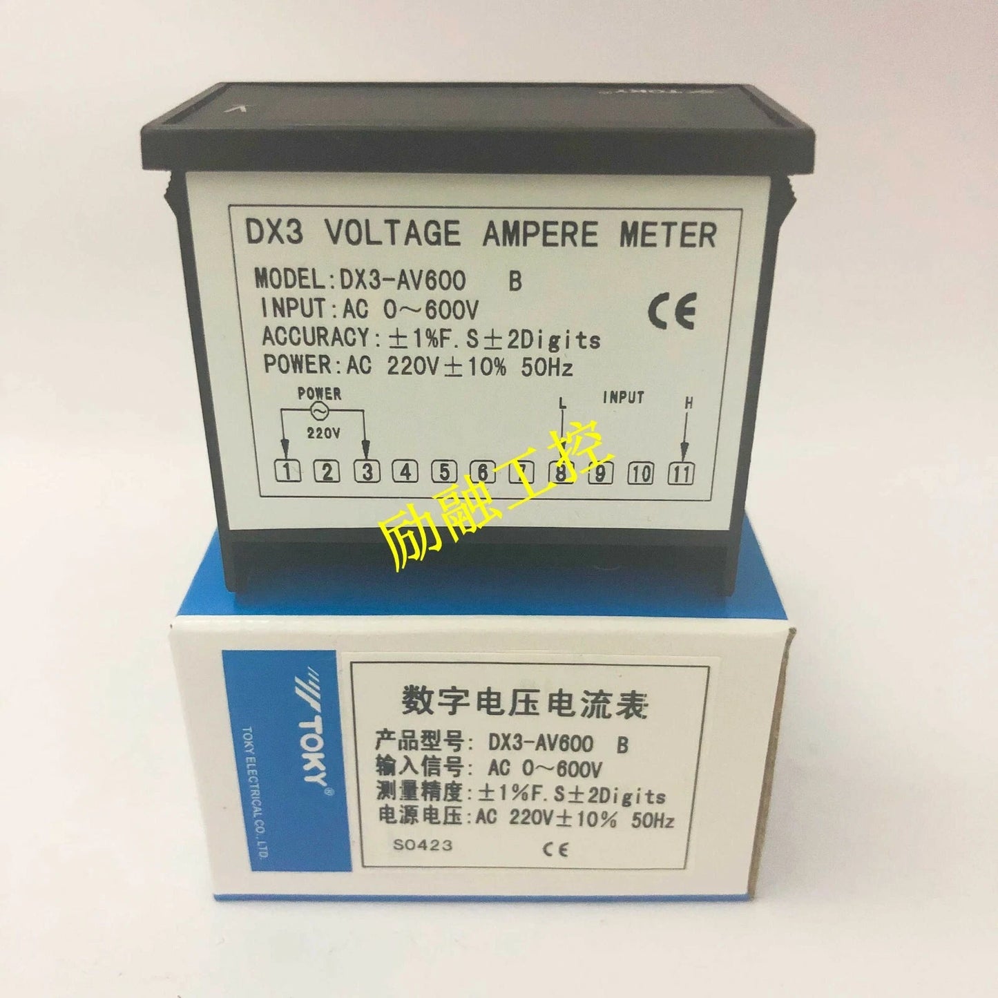 1PCS TOKY DX3-AV600 digital voltage and ammeter