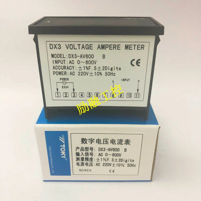 1PCS TOKY DX3-AV600 digital voltage and ammeter