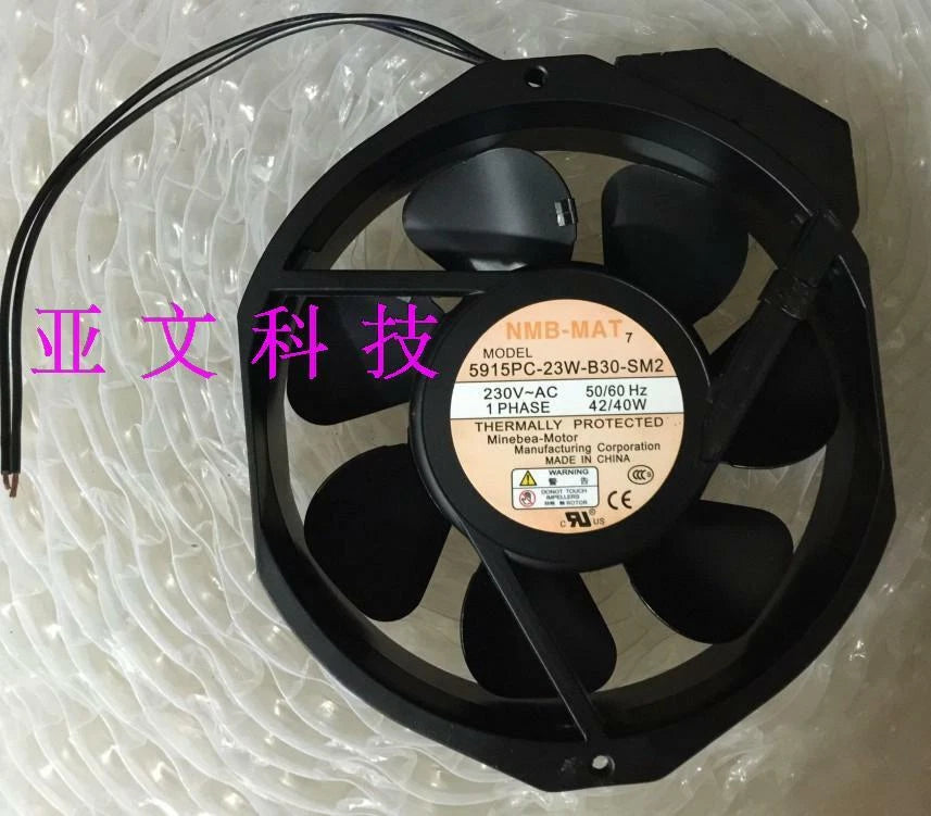 1pcs NMB 5915PC-23W-B30-SM2 230V 42 / 40W 172 * 150 * 38MM iron leaf AC fan