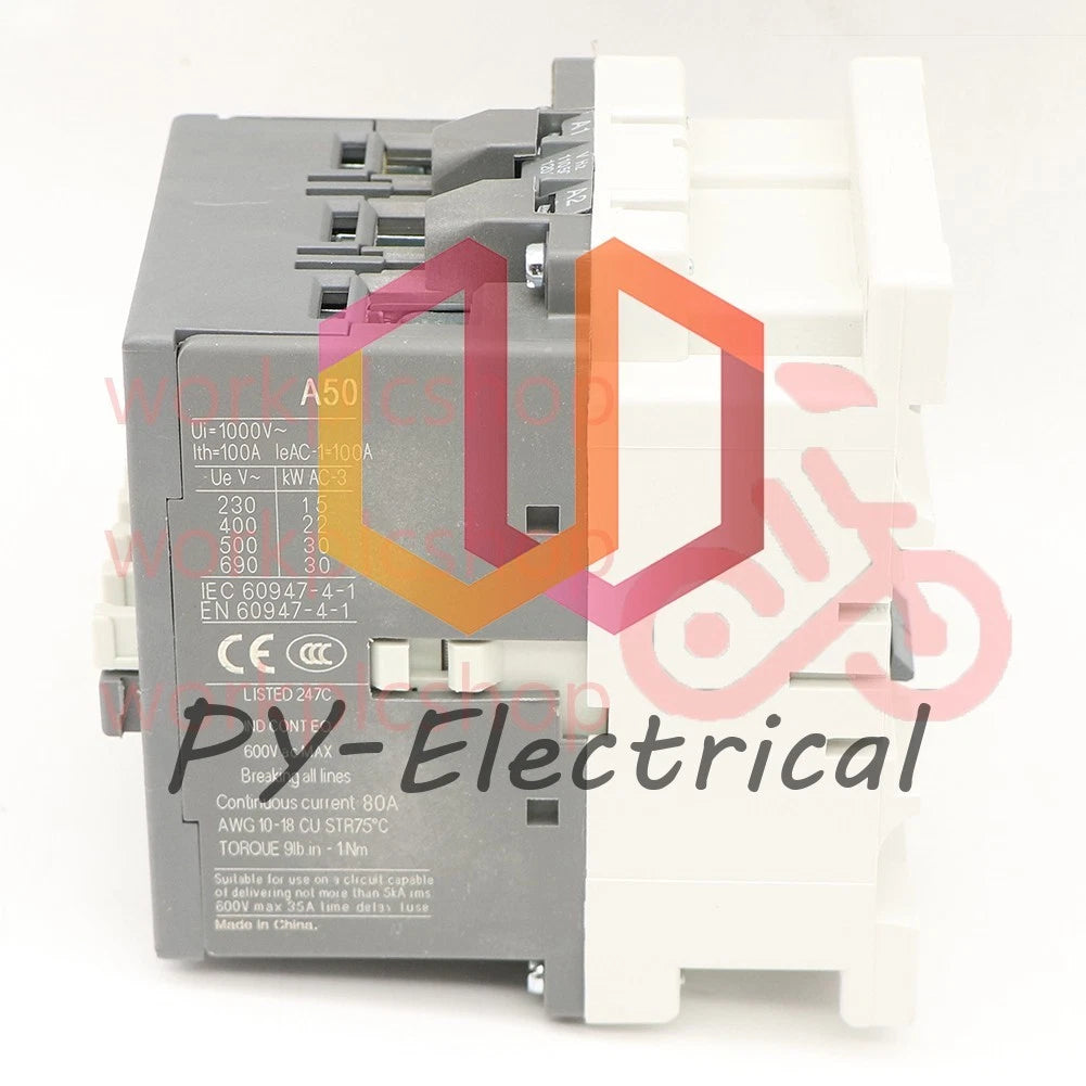 1PCS ABB A50-30-11 110V 50Hz/110-120V 60Hz Contactor #US