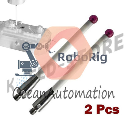 2Pcs Ceramic Stem-6mm Ball Tip A-5000-3712 CMM Probe Stylus 100mm~