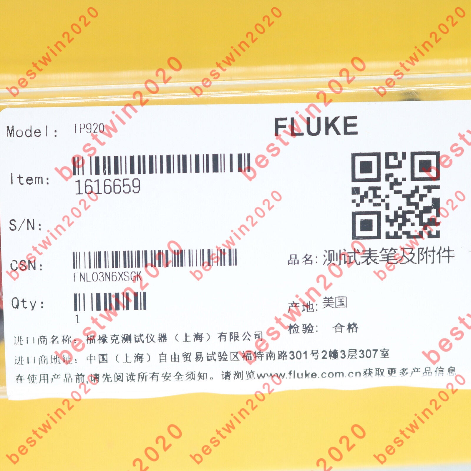 New One Fluke Test Probe Adapter Kit TP920 - High Precision TP920 Adapter for Lab and Professional Use - FLUKE