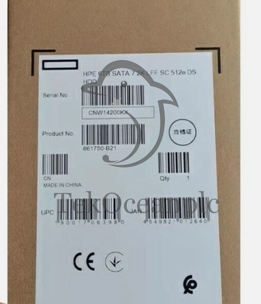 HPE 6TB 6G SATA 7.2K 3.5" LFF SC 512e Hard Drive HDD 861750-B21 862138-001 #