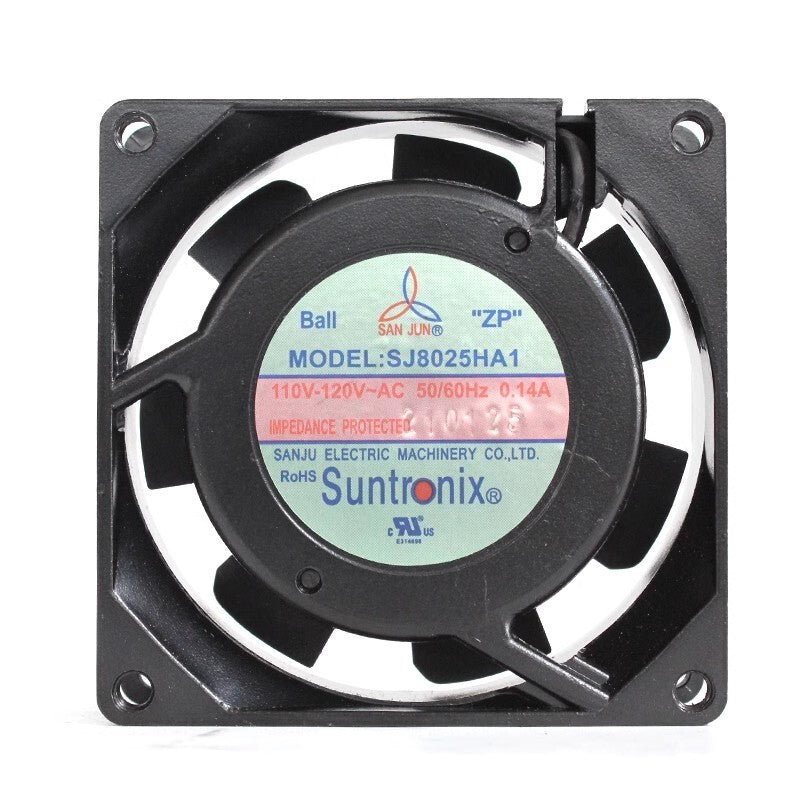 SANJUN SJ8025HA1 110V-120V 0.14A 8025 Large air volume ball cooling fan