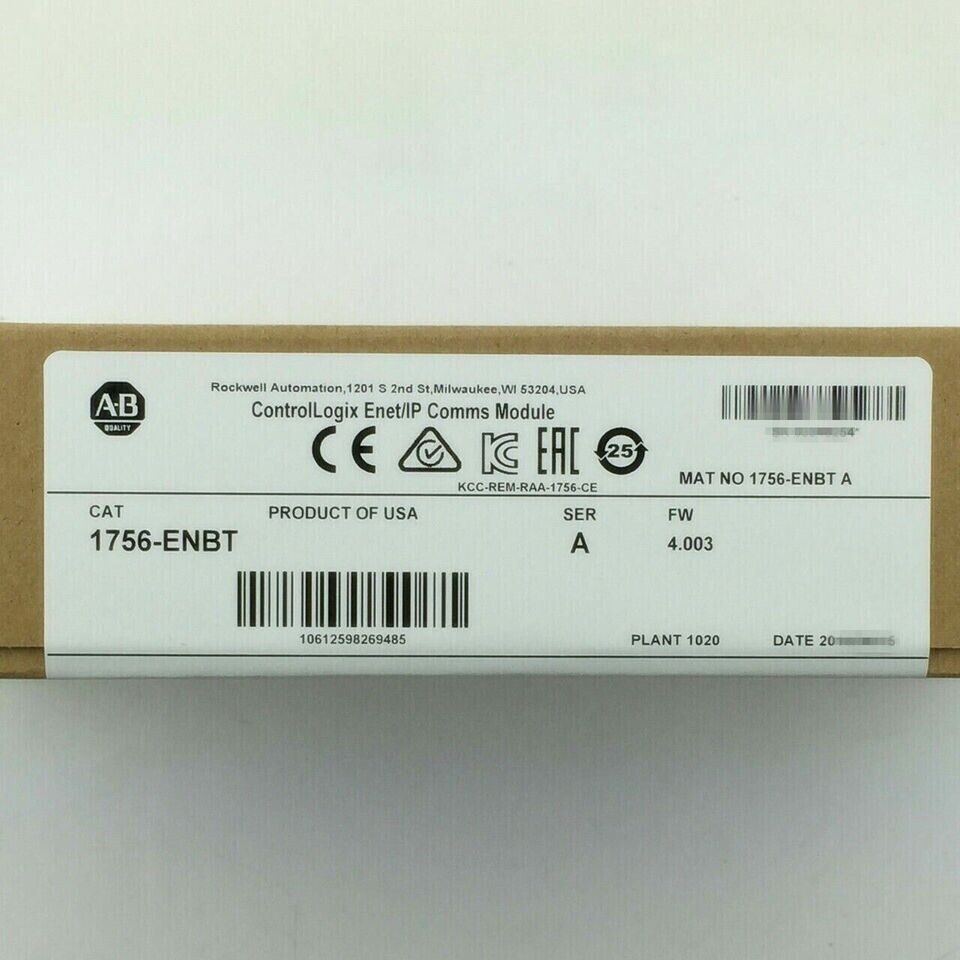 Allen-Bradley Ether Net/IP Control Logix Module 1756ENBT - ALLEN-BRADLEY