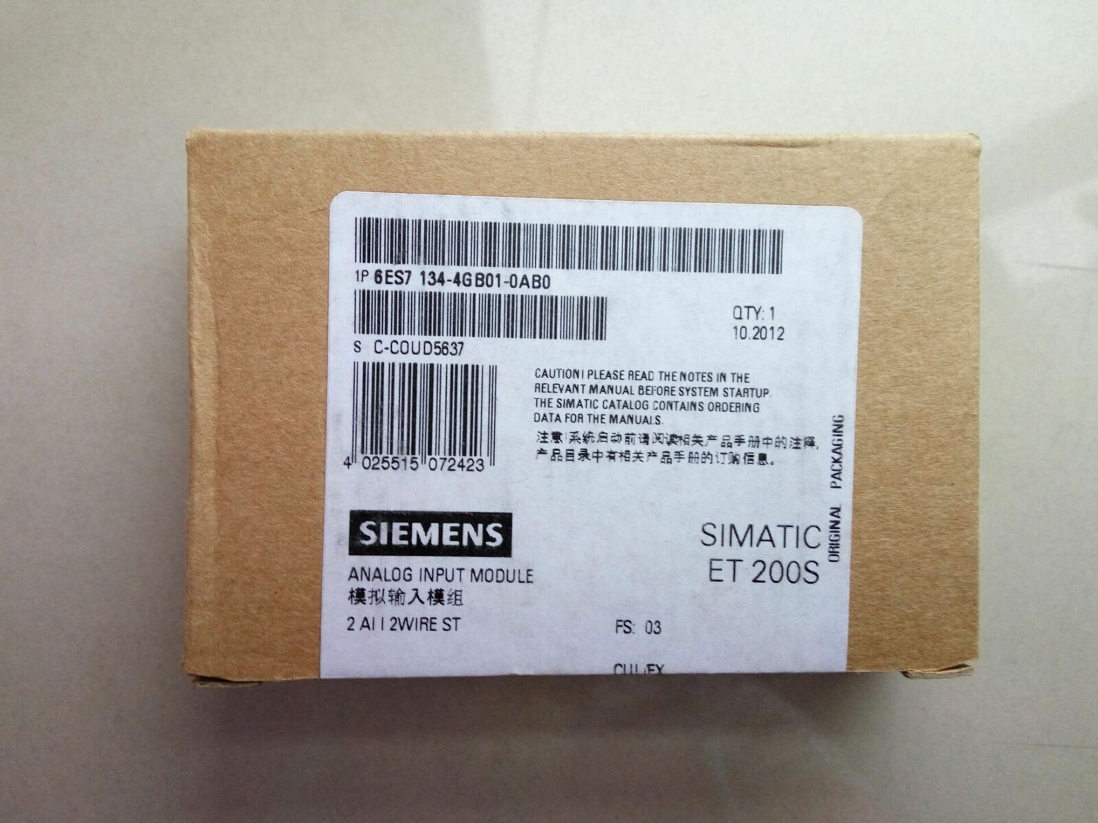 new  Siemens 6ES7 134-4GB01-0AB0 PLC Module 6ES7134-4GB01-0AB0