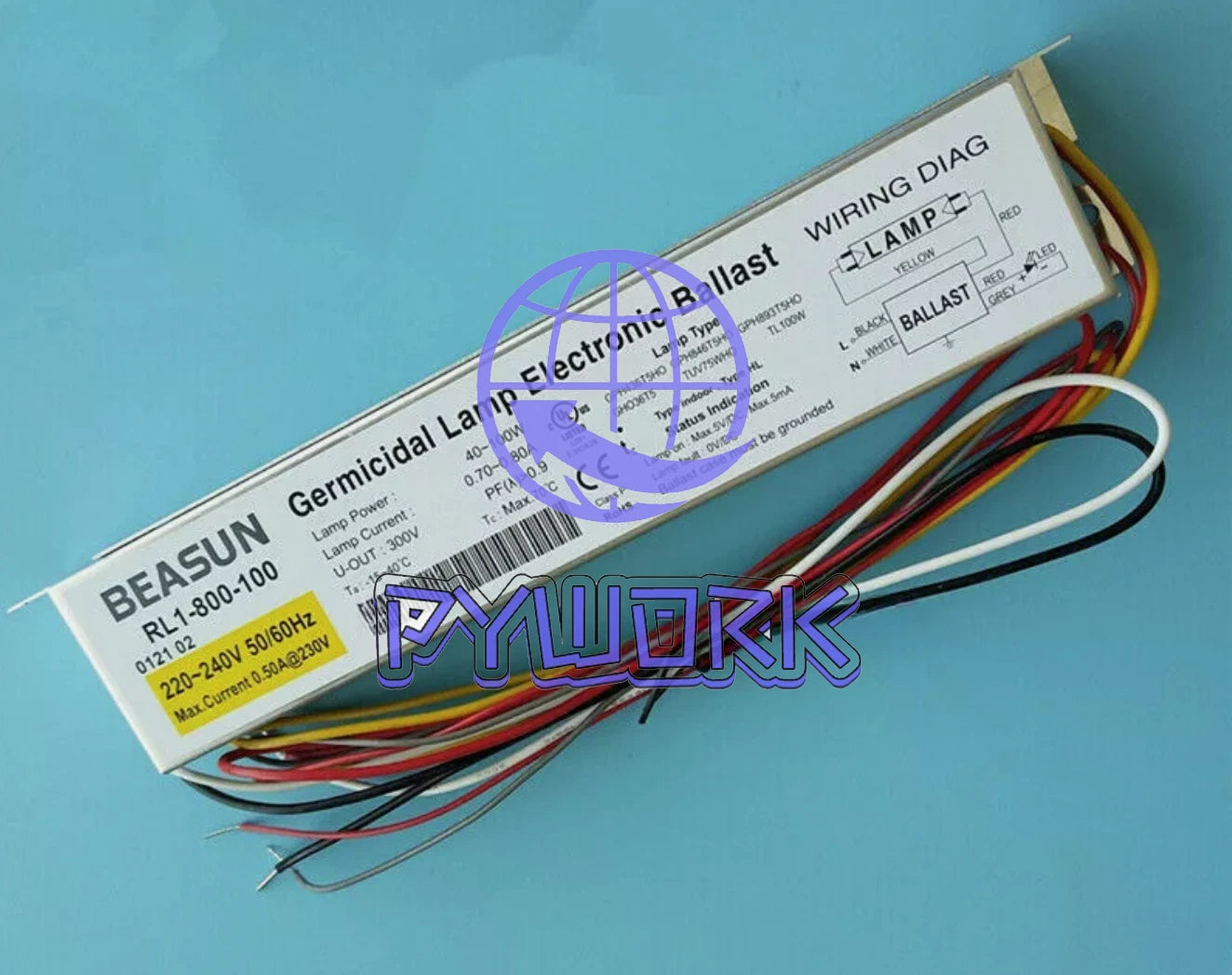 1PC RL1-800-100 Germicidal UV Lamp Electronic Ballast 220-240V 40-100W Z2