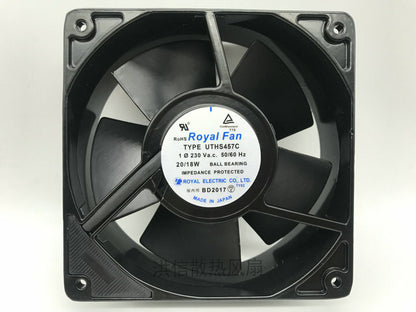 1pcs  ROYAL FAN UTHS457C 230V 20/18W 12038 12CM full metal fan