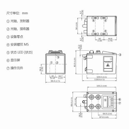 new 1pcs SICK DL100-22AA2101 1052690 Laser Remote Distance Sensor - SICK