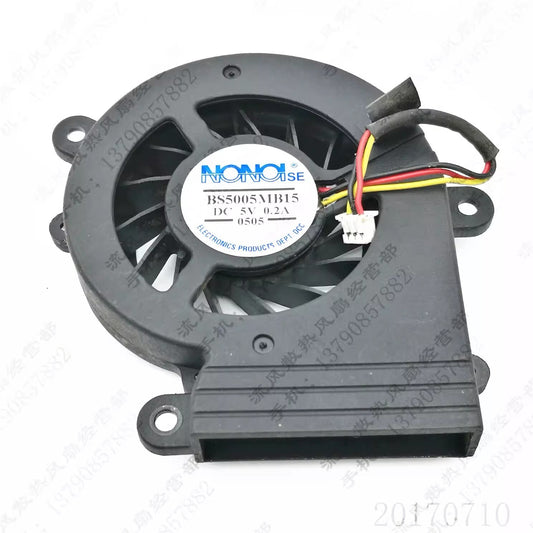 NONO BS5005MB15 5V 0.2A 3-Pin Dual Ball Centrifugal Cooling Fan