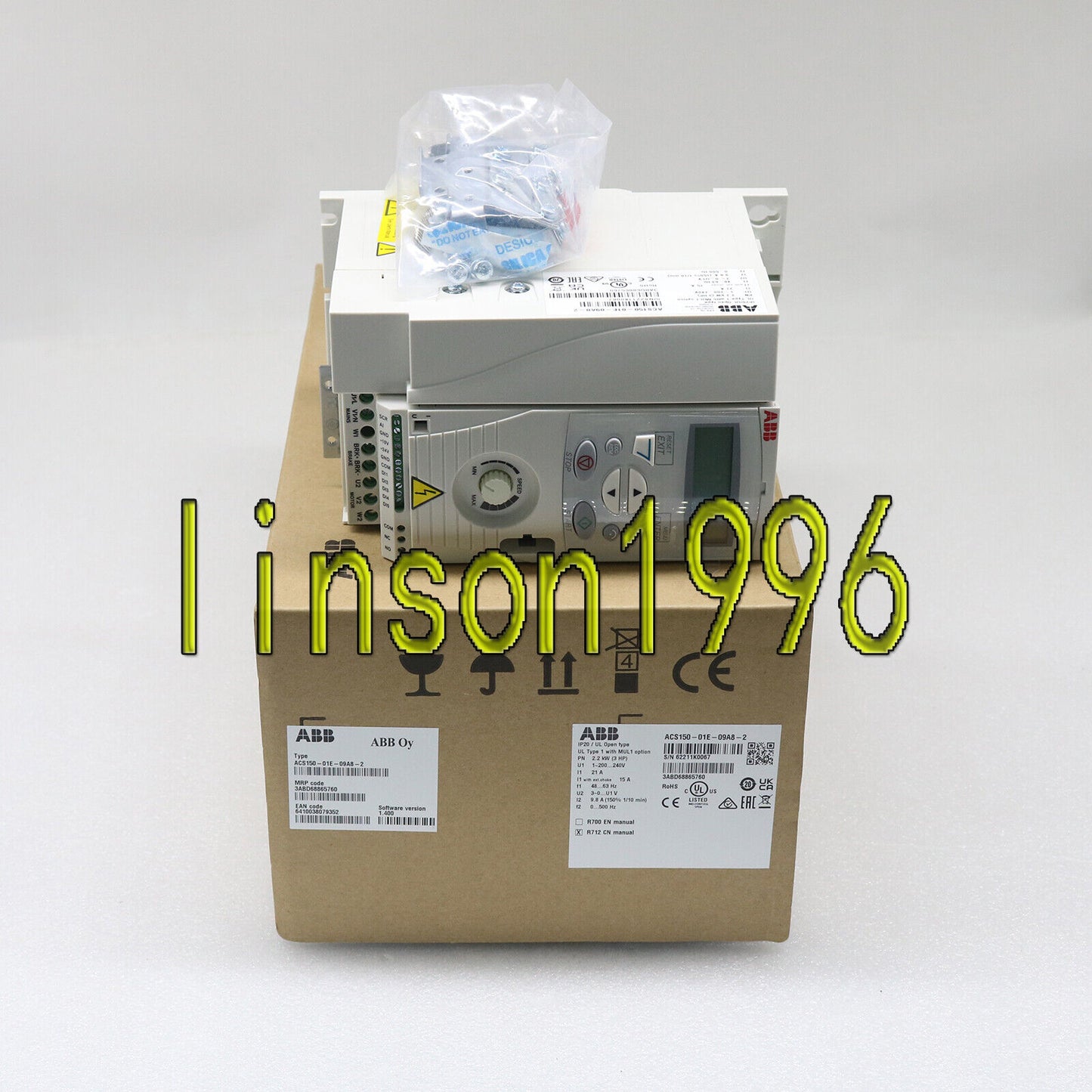 ABB ACS150-01E-09A8-2 2.2KW Inverter Fast - ABB