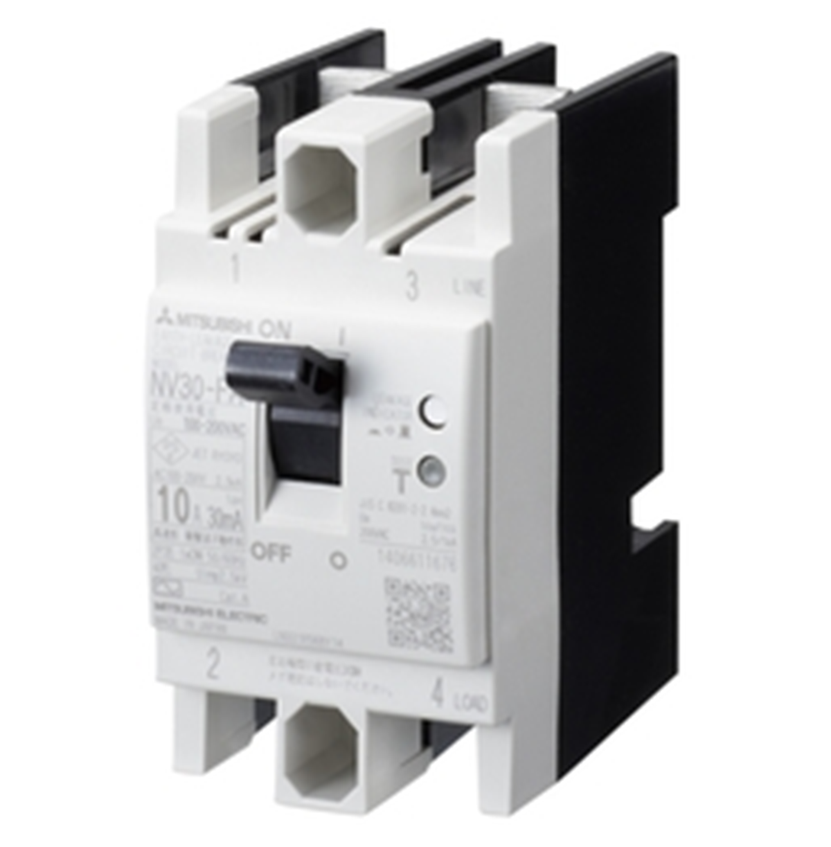 Mitsubishi Mitsubishi NV30-FA Circuit Breaker 2P 20A 30MA AC100-240V - MITSUBISHI