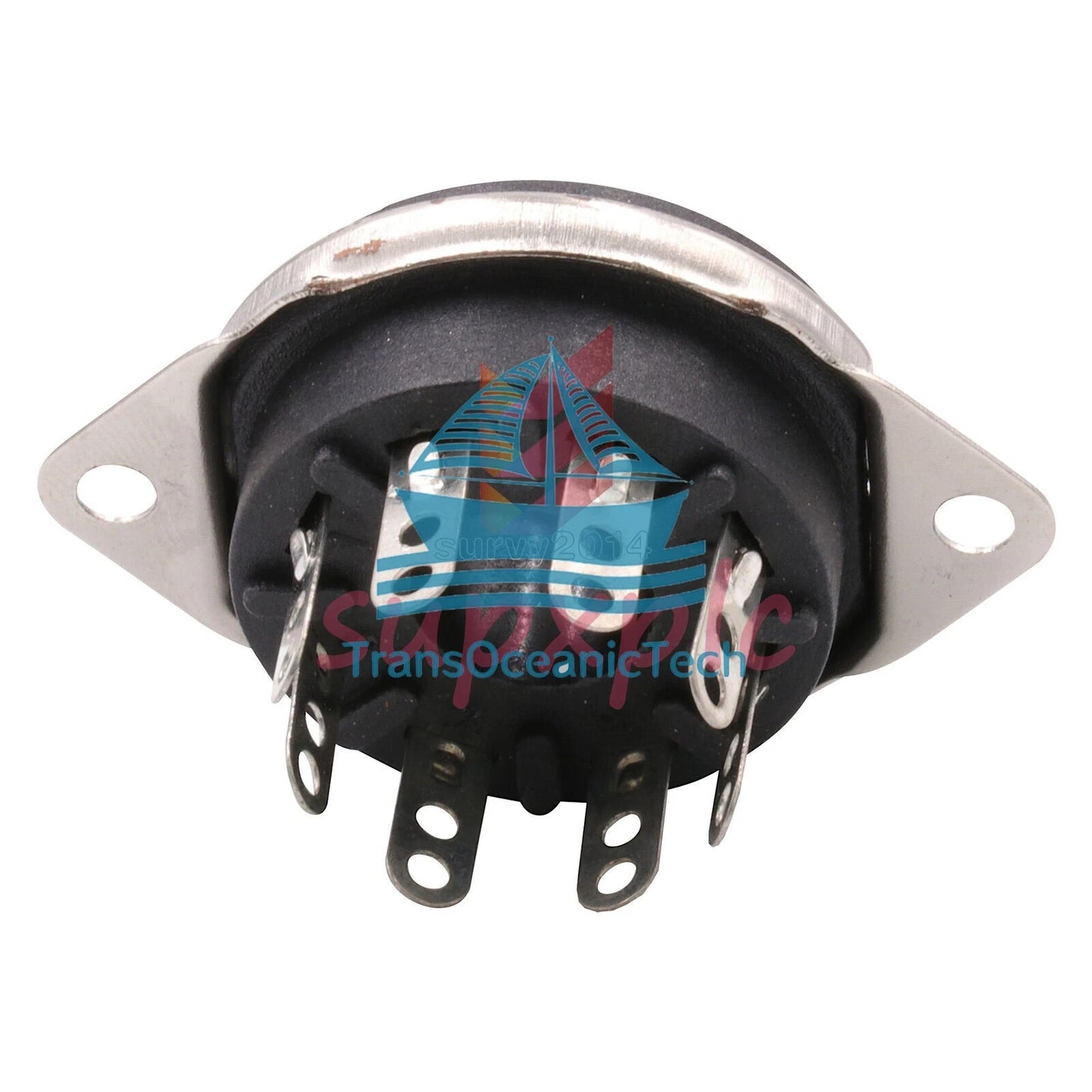 5PCS 8pin Bakelite Octal Valve Tube Socket For EL34 6V6 6L6 KT88 Chassis Mount