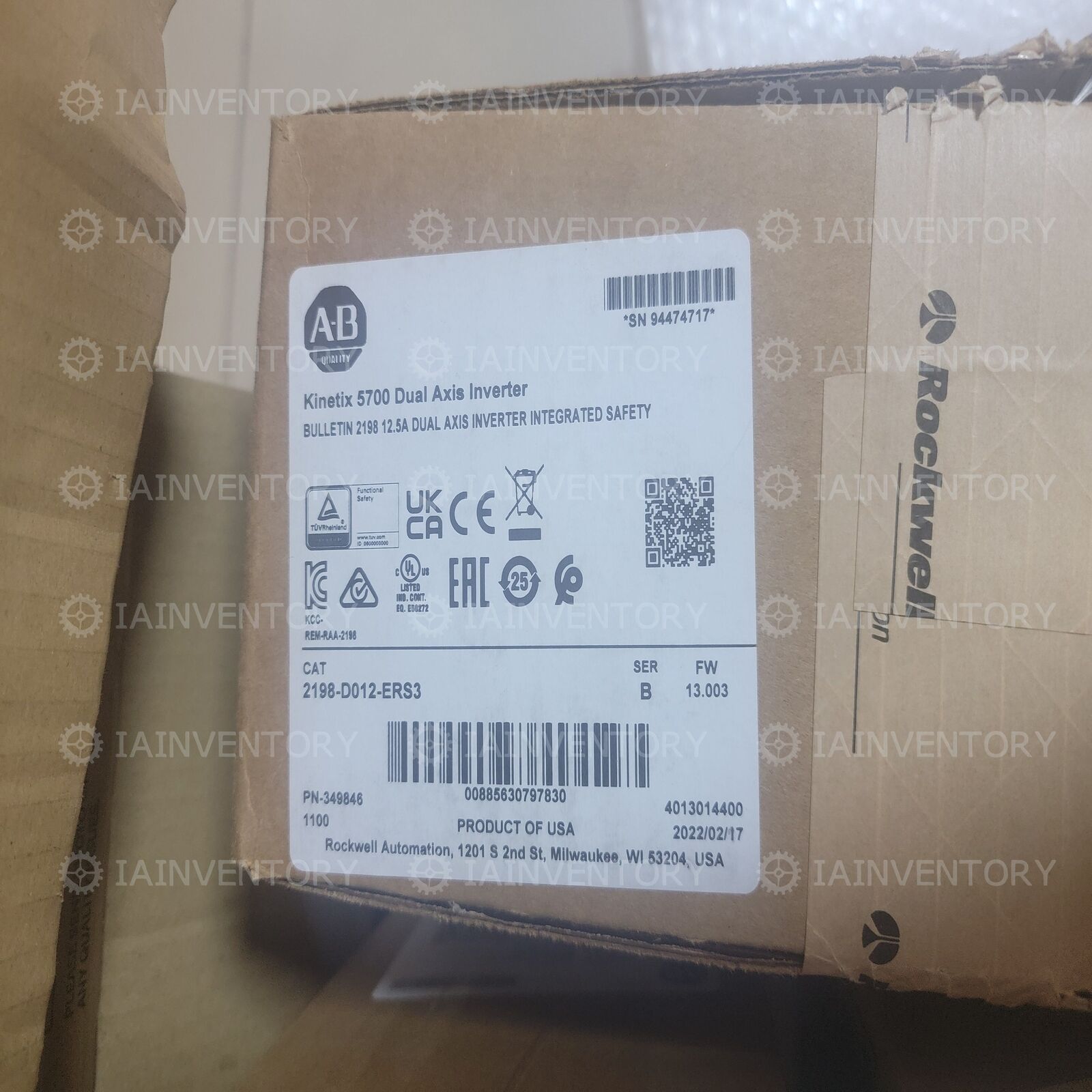 1PC NEW Allen-Bradley 2198-D012-ERS3 Next Day Air Available