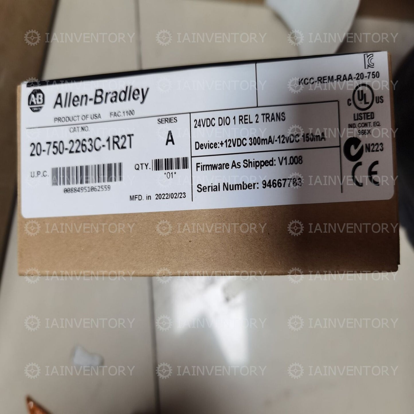 Allen Bradley NEW 20-750-2263C-1R2T - ALLEN BRADLEY