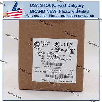 Allen-Bradley 22F-D6P0N103 4M 2.2kW 3HP AC Drive - ALLEN-BRADLEY