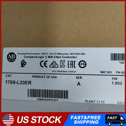 Allen-Bradley 2MB ENet Controller 1769-L33ER - ALLEN-BRADLEY
